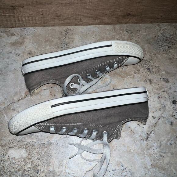 Converse Chuck Taylor All Star Sz 7W 5M Gray Canvas Low Top Shoes Sneaker Unisex - Picture 12 of 14